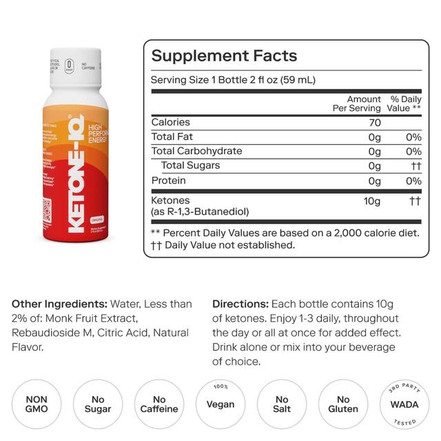 Ketone-IQ - Classic Shot - Original - Facts