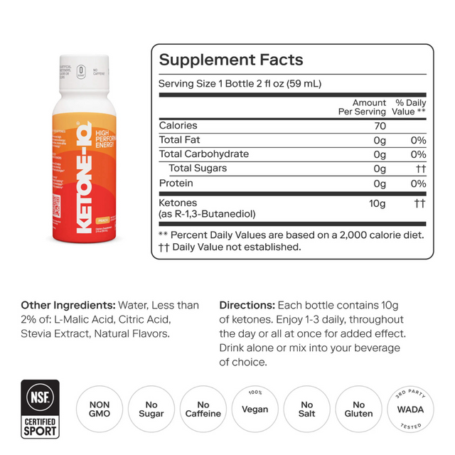 Ketone-IQ - Classic Shot - Peach