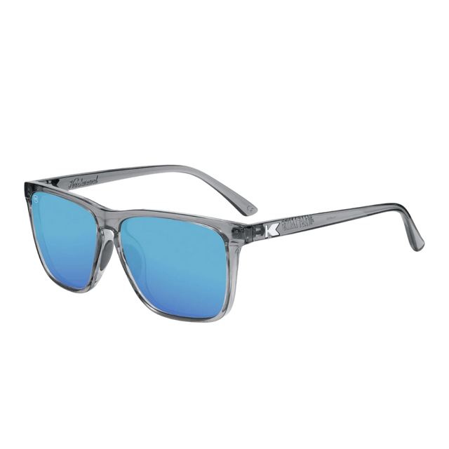 Knockaround - Fast Lanes - Clear Grey/Aqua (Angle)