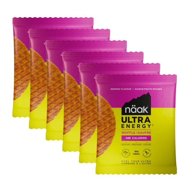 Näak - Ultra Energy Waffle - Berries - 6 Pack