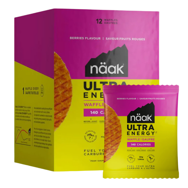 Näak - Ultra Energy Waffle - Berries - Box of 12