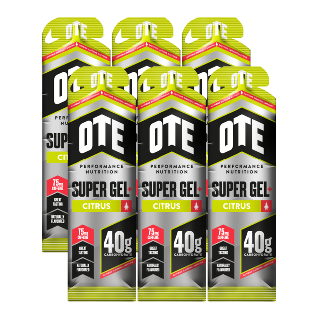 OTE - Super Energy Gel+ Caffeine - Citrus (6 Pack)