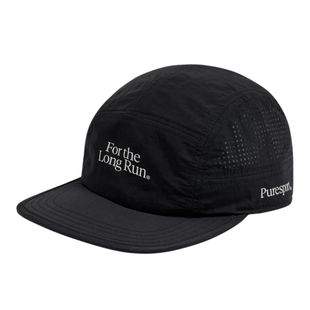 Puresport - For The Long Run Perforated Running Cap - Black (Angle)