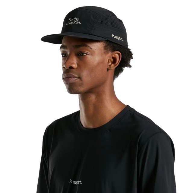 Puresport - For The Long Run Perforated Running Cap - Black