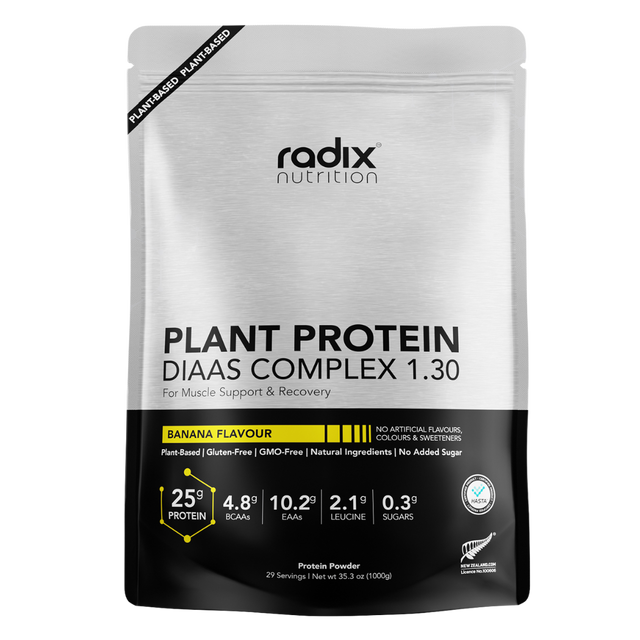 Radix Nutrition - Plant Protein DIAAS Complex™ 1.30 Bag - Banana (1kg)