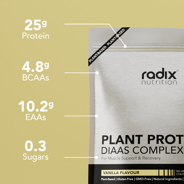 Radix Nutrition - Plant Protein DIAAS Complex™ 1.30 Bag - Vanilla (1kg) - Info