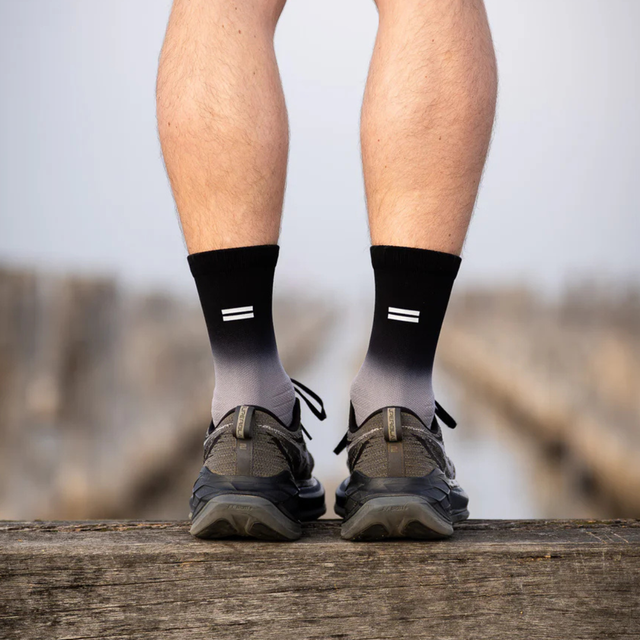 SHYU - Racing Socks - Onyx/Shade/Grey (Back)