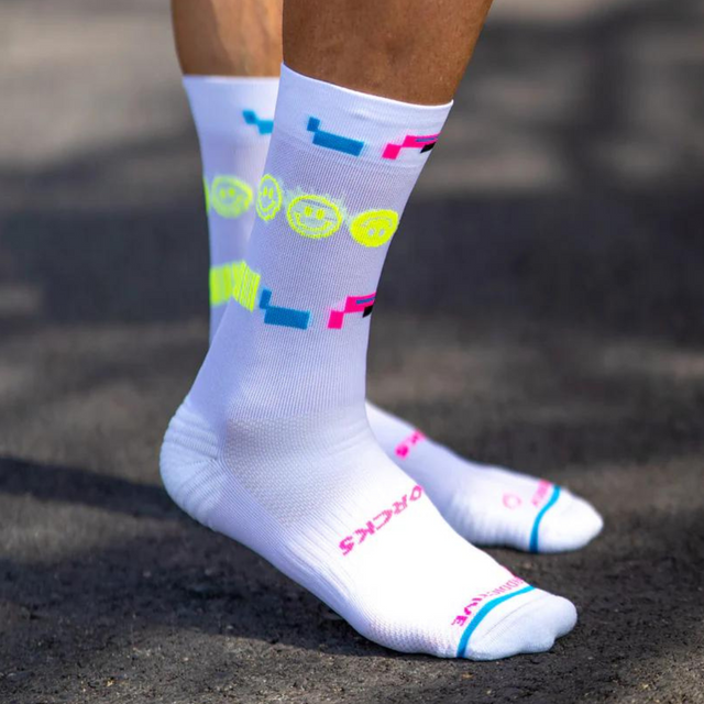 Sporcks - Running Sock - 80's Night White - Lifestyle3