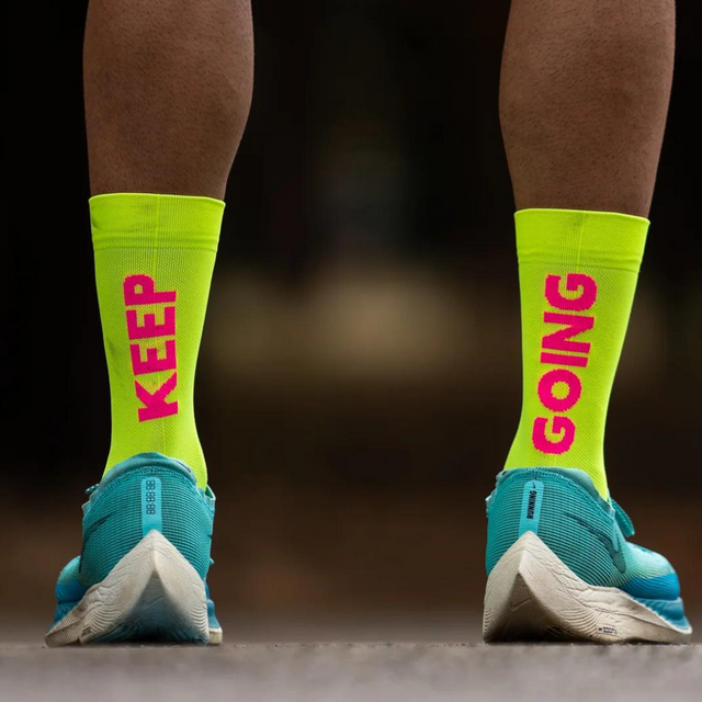 Sporcks - Running Sock - Keep Going Yellow (alt3)