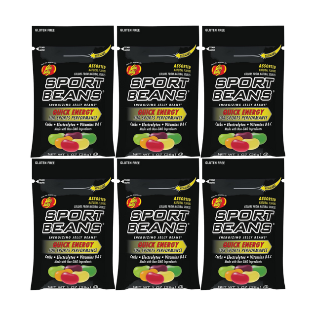 Sport Beans - Energising Jelly Beans - Assorted Flavours - 6 Pack