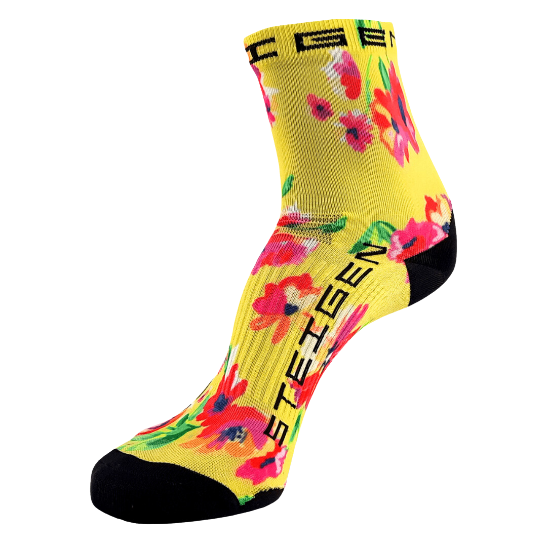 Steigen - Half Length Running Socks - Spring Floral