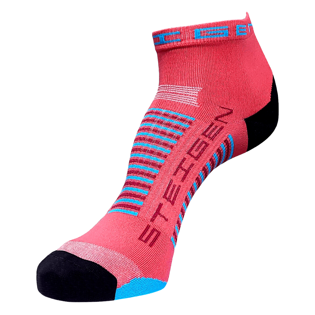 Steigen - Quarter Length Running Socks - Coral