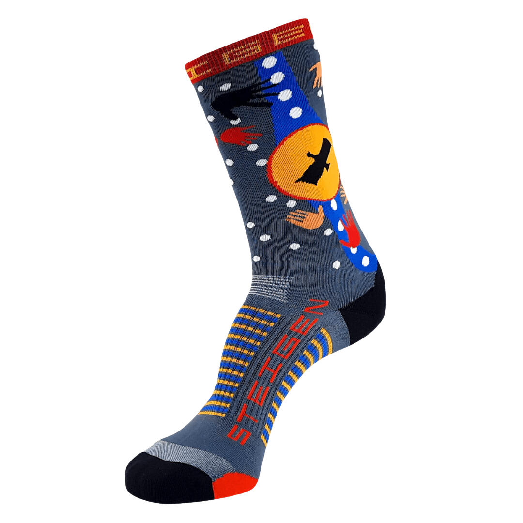 Steigen - Three Quarter Length Running Socks - Bunjil The Creator