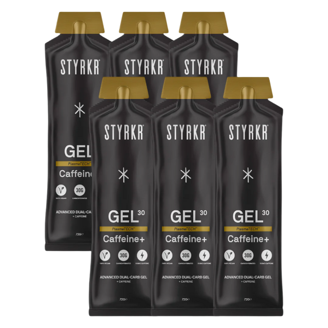 Styrkr - Energy Gels - Gel30 Dual-Carb (with caffeine) - 6 Pack