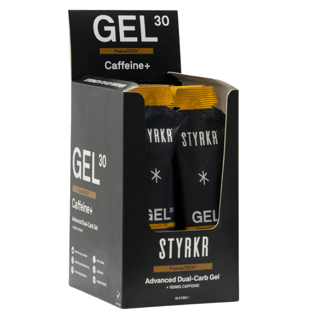 Styrkr - Energy Gels - Gel30 Dual-Carb (with caffeine) - Box of 12