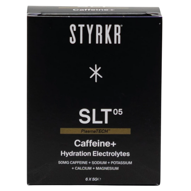 Styrkr - SLT05 Quad-Blend Electrolyte Powder Sachets - Raspberry Caffeine+ - Box