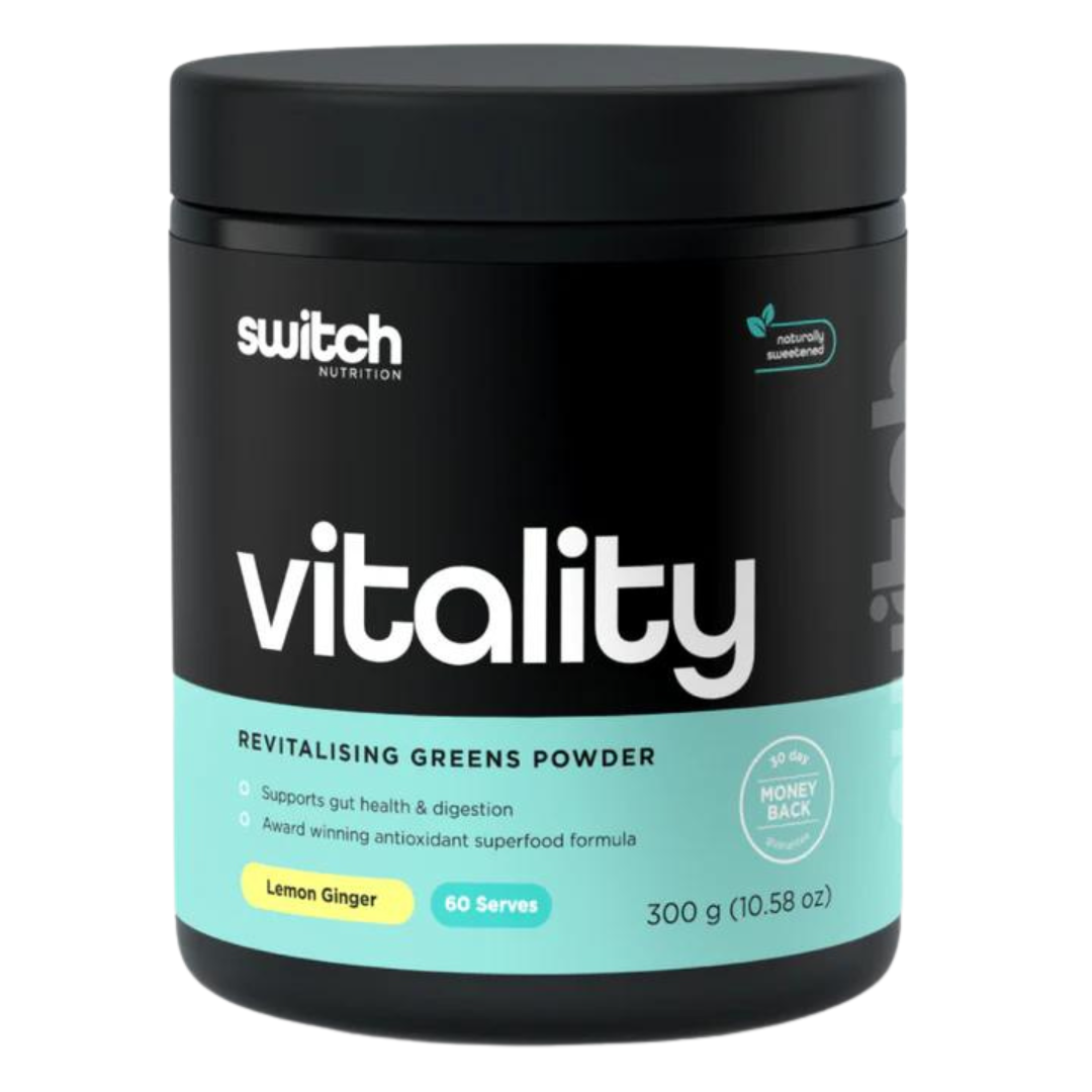 Switch Nutrition - Vitality Super Greens Powder - Lemon Ginger (300g)