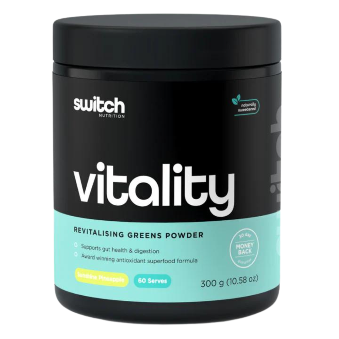 Switch Nutrition - Vitality Super Greens Powder - Sunshine Pineapple (300g)