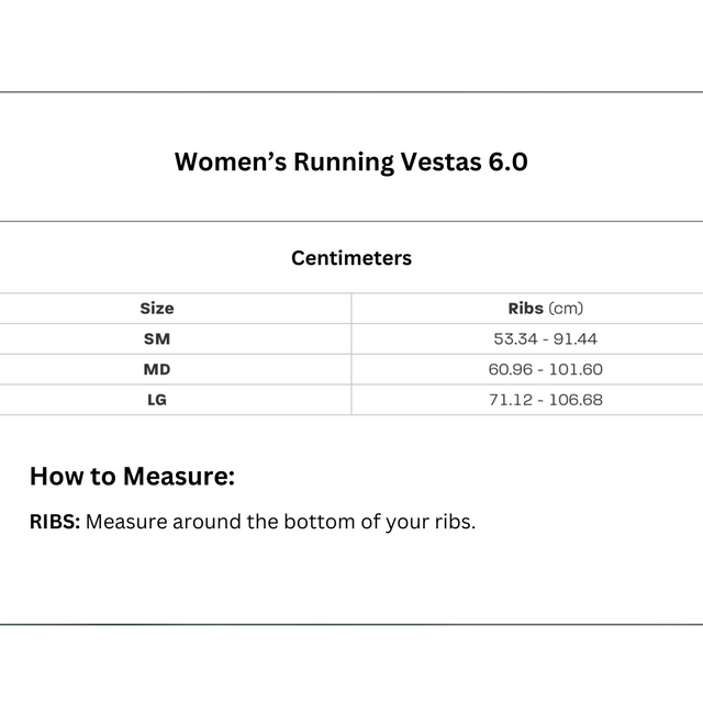 Ultimate Direction - Ultra Vesta 6.0 - Ice Blue (Size Guide)