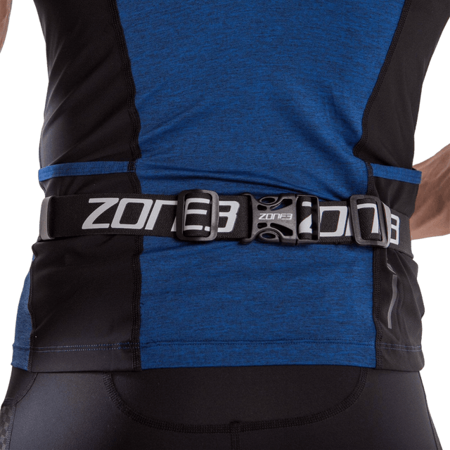Zone3 - Racebelt Gel Loops - Black/White/Orange - Aid Station