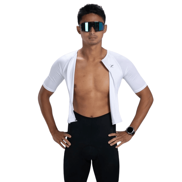 Zoot - Mens Core Tri Aero FZ Racesuit - White - Aid Station