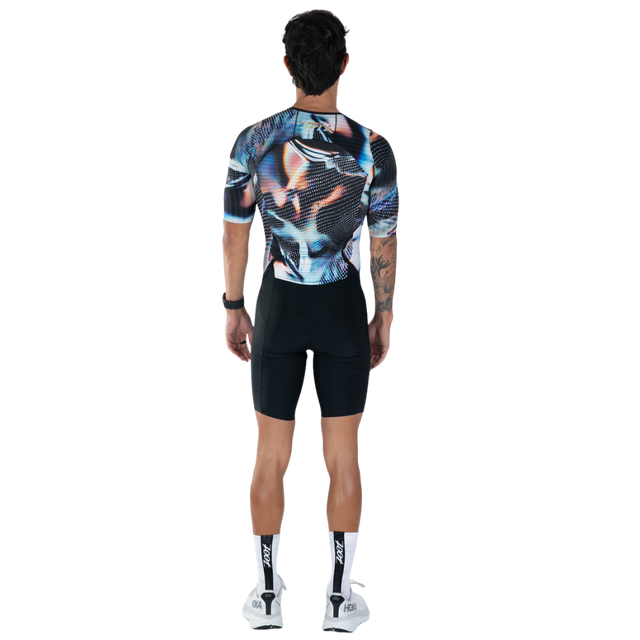 Zoot Men's Ultra Tri P1X Racesuit in Afterburn colourway - back view