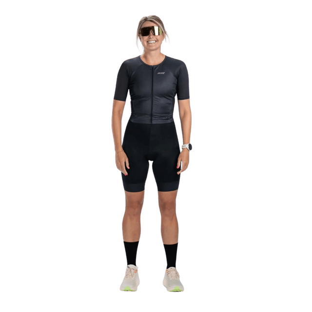 Zoot - Womens Core Tri Aero FZ Racesuit - Jet Black - Aid Station
