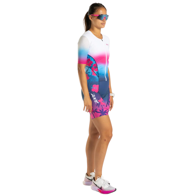 Zoot - Womens Ltd Tri Aero FZ Racesuit - Paradise