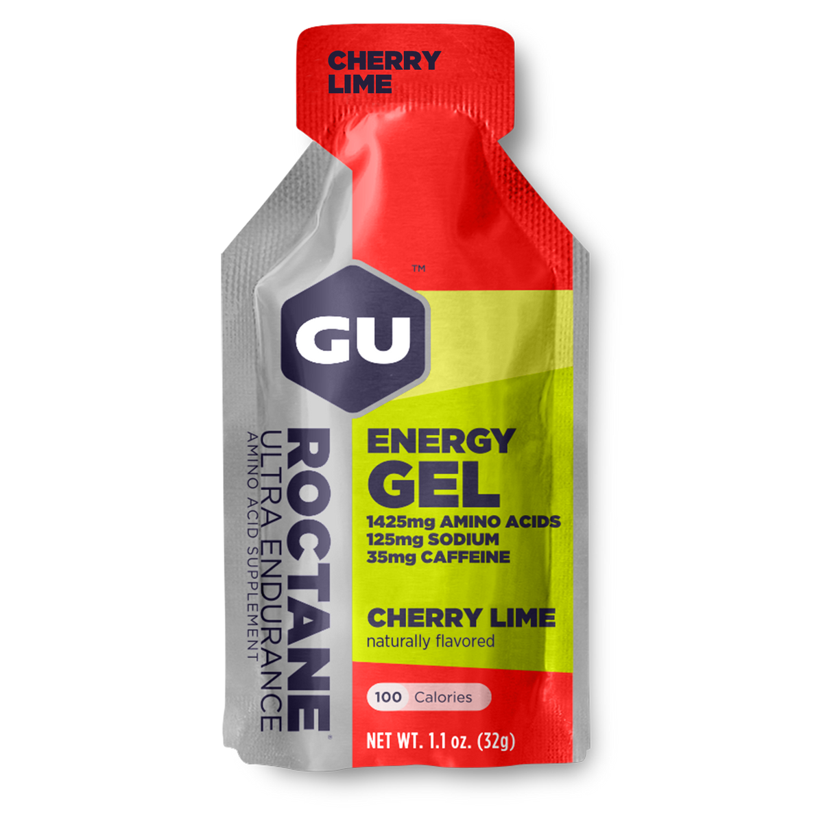 GU Energy - Roctane Energy Gels - Cherry Lime (with caffeine)