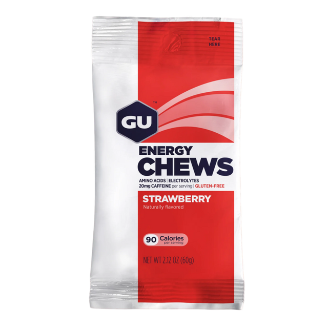 GU Energy - Energy Chews - Strawberry (with caffeine)