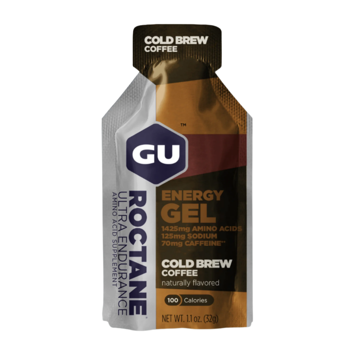 GU Energy - Roctane Energy Gels - Cold Brew Coffee (with caffeine)