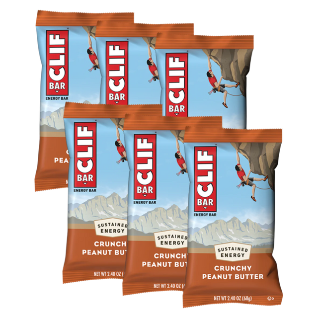 Clif Bar - Energy Bars - Crunchy Peanut Butter - 6 Pack