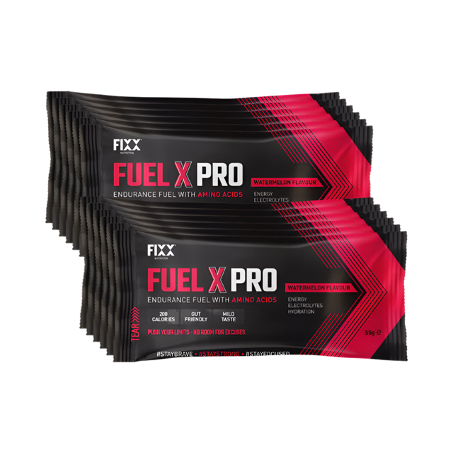 Fixx Nutrition - Fuel X Pro Endurance Fuel - Sachets - Watermelon (55g) - Box of 12