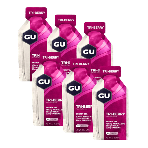 GU Energy - Energy Gels - Tri-Berry (Caffeine) - 6 Pack