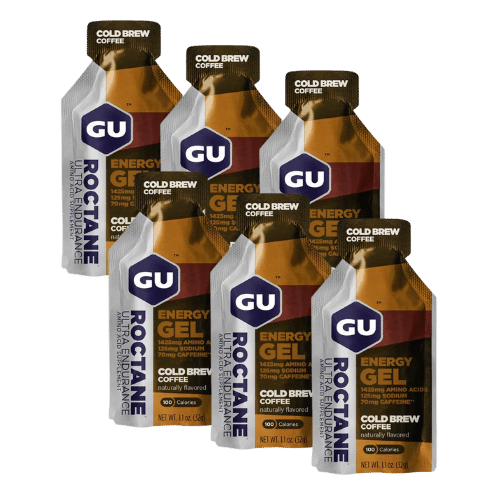 GU Energy - Roctane Energy Gels - Cold Brew Coffee (Caffeine) - 6 Pack