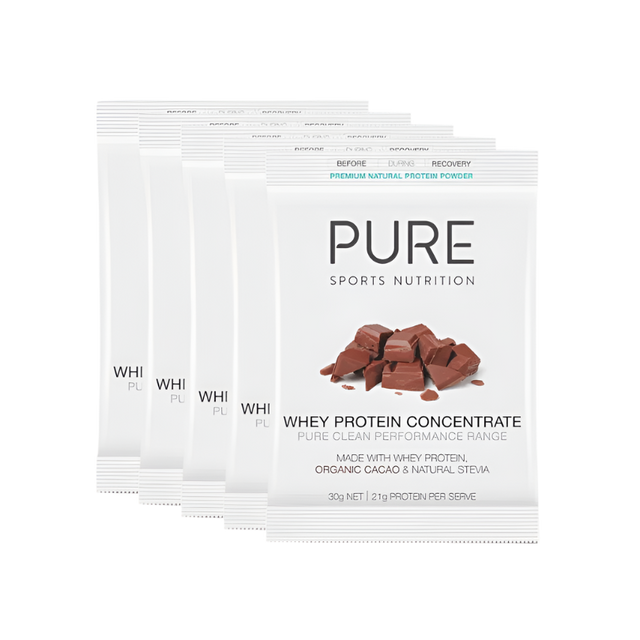 Pure Sports Nutrition - Whey Protein 30g Sachet - Chocolate - 5 Pack