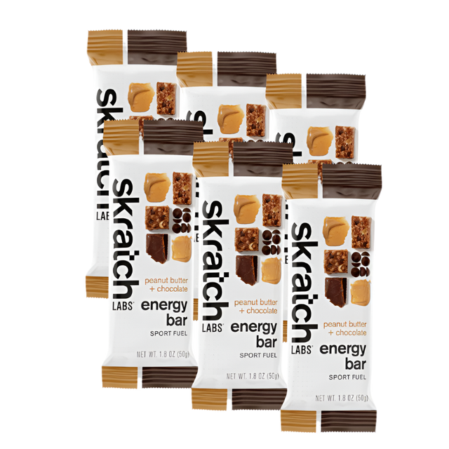 Skratch Labs - Energy Bars - Peanut Butter & Chocolate (50g) - 6 Pack